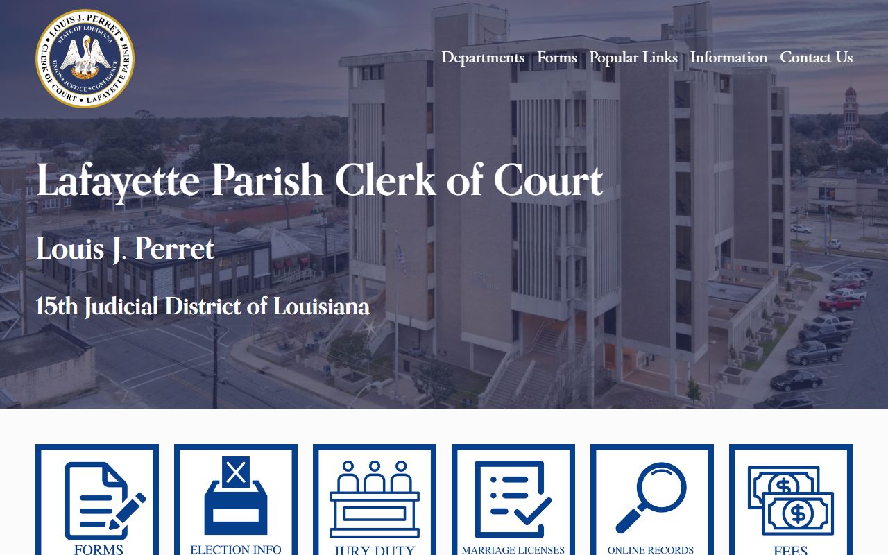 lafayette parish clerk of court homepage lafayette parish birth records